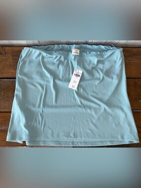 Abercrombie & Fitch Light Blue Ribbed Tank Top